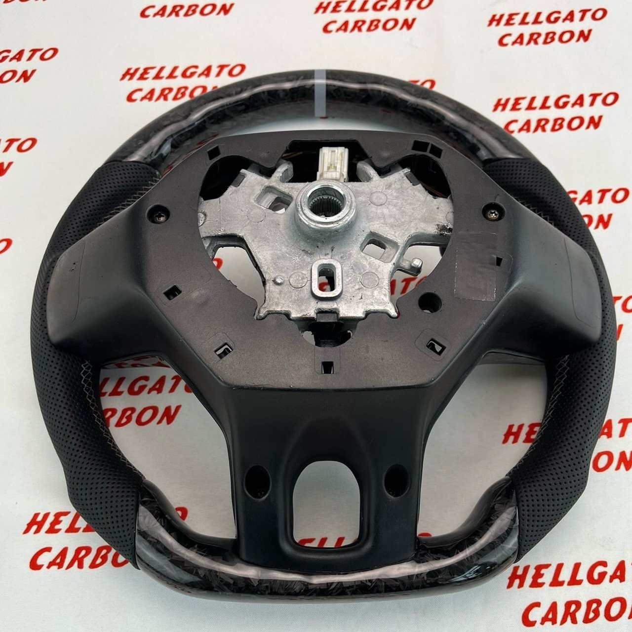 2012–2018 Dodge RAM 1500 Custom Black Forged Carbon Fiber Steering Wheel | OEM Flat Bottom | R/T Edition - Image 10