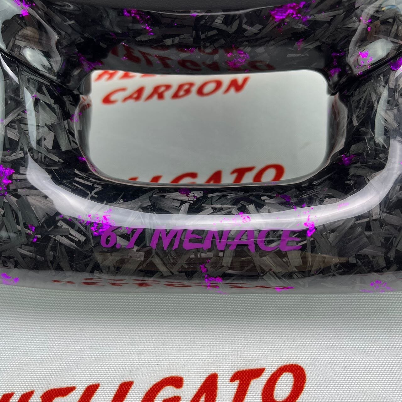 2019+ RAM 2500 6.7L Cummins Custom Purple Forged Carbon Fiber Steering Wheel | OEM Flat Bottom | Heated - Image 6