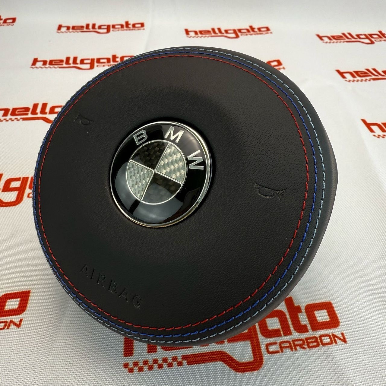 2015 BMW F80 M3 Custom Gloss Black Carbon Fiber Steering Wheel | OEM Flat Bottom | LED Shift Lights | BMW M Performance - Image 15