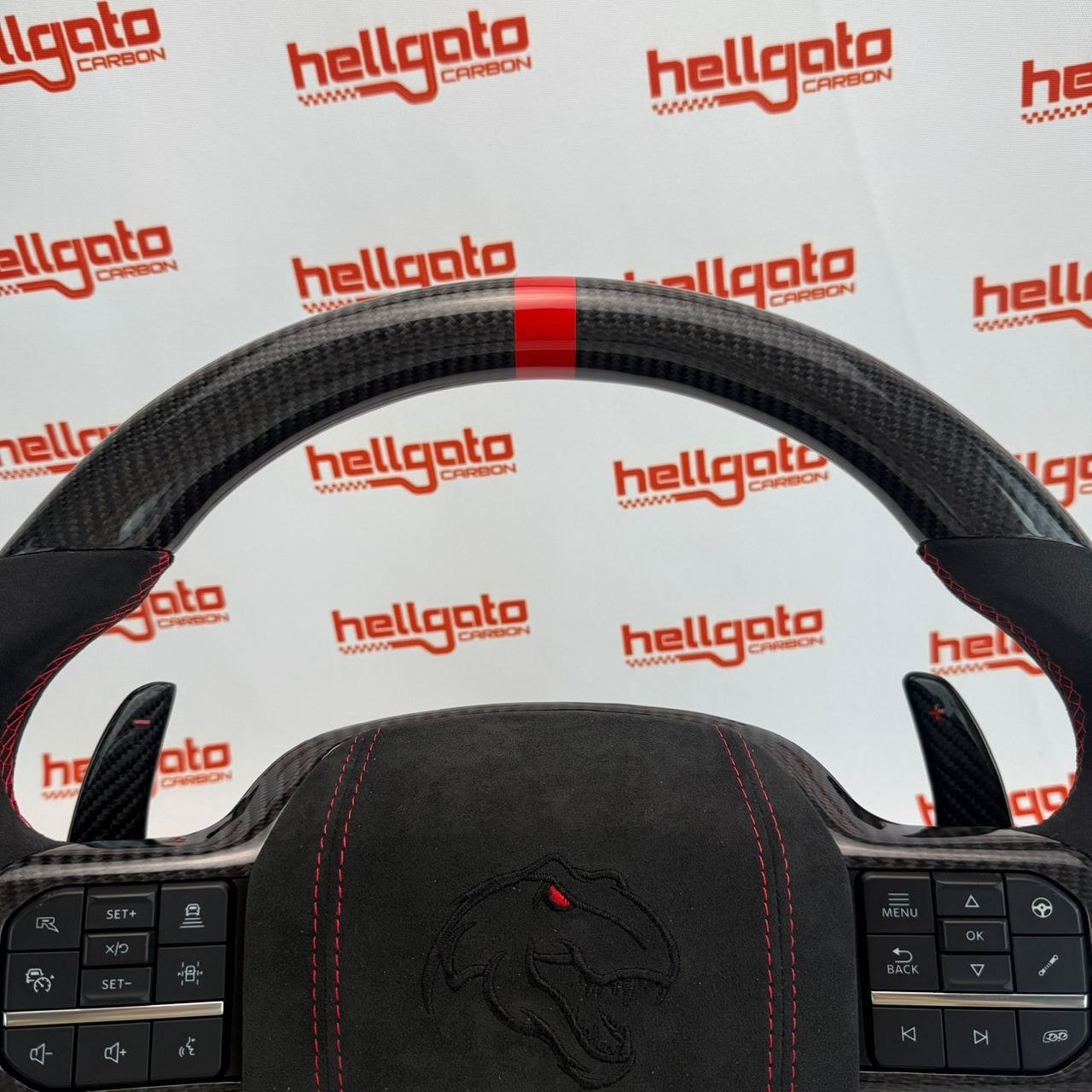 Ultimate OEM-Style Heated Gloss Black Carbon Fiber Steering Wheel for 2021–2025 Ford F-150 Raptor - Image 2