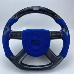2008–2010 Dodge Challenger Full Custom OEM Blue Reflective Carbon Steering Wheel – R/T Edition