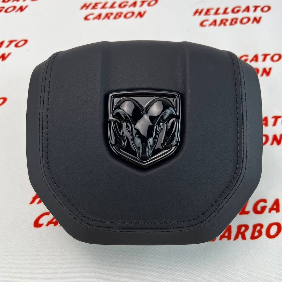 2012–2018 RAM 1500 Custom Black Forged Carbon Fiber Steering Wheel | OEM Flat Bottom | Heated | LED Shift Lights - Image 9
