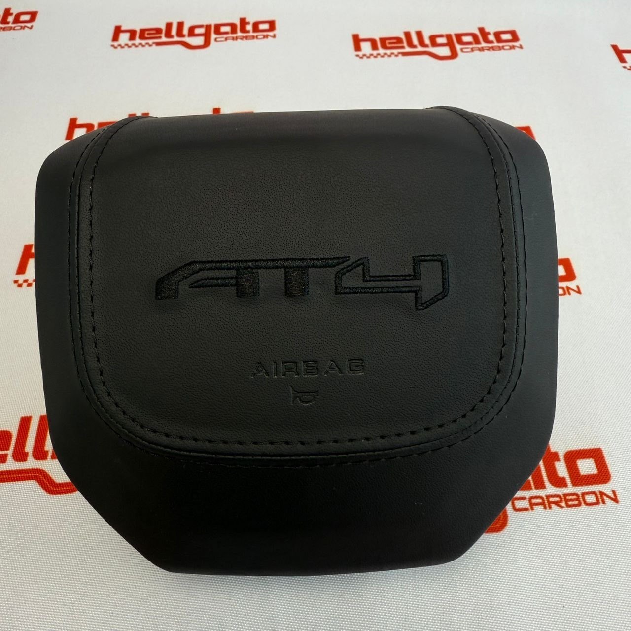 2020 GMC Sierra 1500 Custom Gloss Black Carbon Fiber Steering Wheel | Genuine OEM Flat Bottom | Heated | AT4 Edition - Image 12