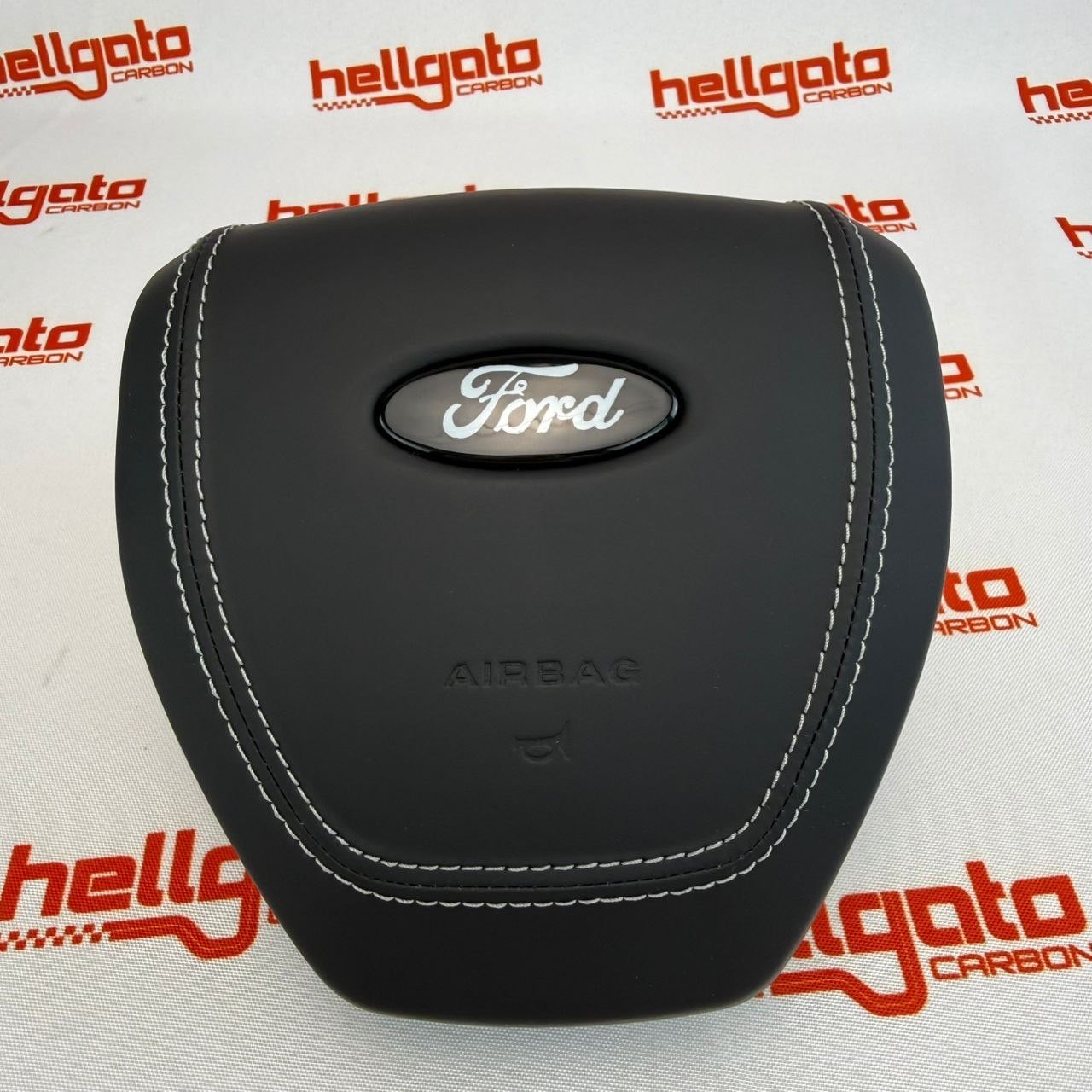 2015–2020 Ford F-150 Custom Black Forged Carbon Fiber Steering Wheel | OEM Flat Bottom | Ford Performance Edition - Image 11