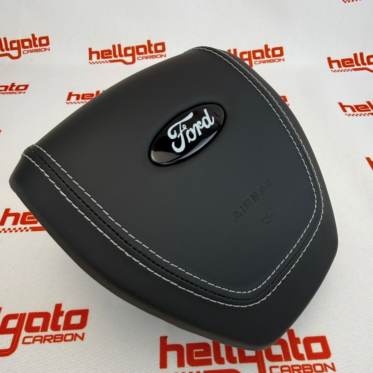 2015–2020 Ford F-150 Custom Black Forged Carbon Fiber Steering Wheel | OEM Flat Bottom | Ford Performance Edition - Image 12