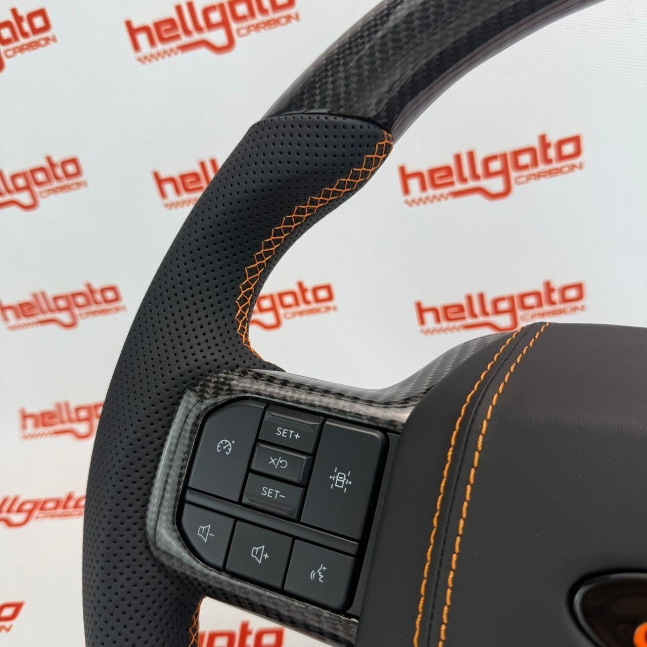 Premium OEM-Style Gloss Black Carbon Fiber Steering Wheel for 2021+ Ford F-150 - Image 14