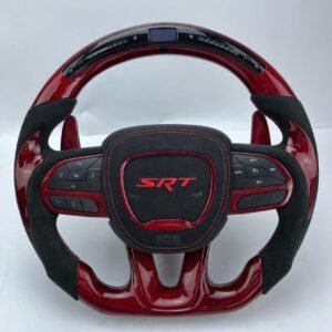 Hellgato 2.0 Full Custom Red Carbon OEM Steering Wheel for Dodge Challenger