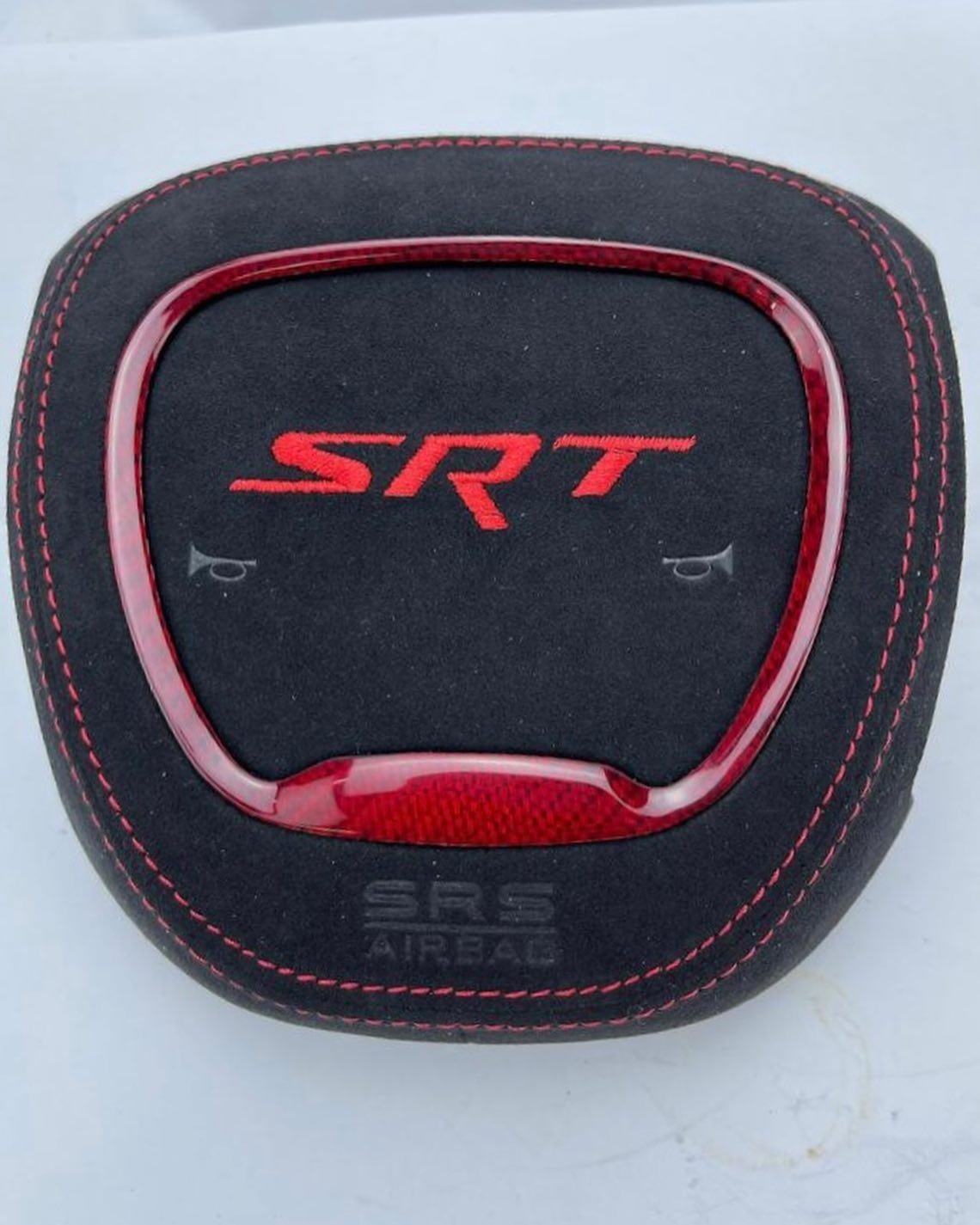 Hellgato 2.0 Full Custom Red Carbon OEM Steering Wheel for Dodge Challenger - Image 4
