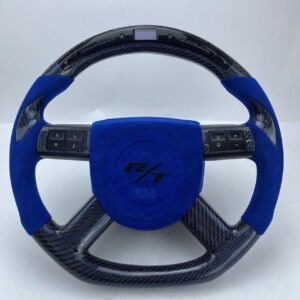 2008–2010 Dodge Challenger Full Custom OEM Blue Reflective Carbon Steering Wheel – R/T Edition