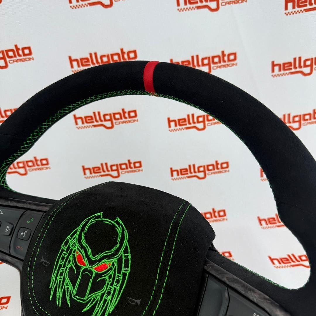Full Custom 2019+ Ram 1500 OEM Steering Wheel – Predator Edition - Image 9