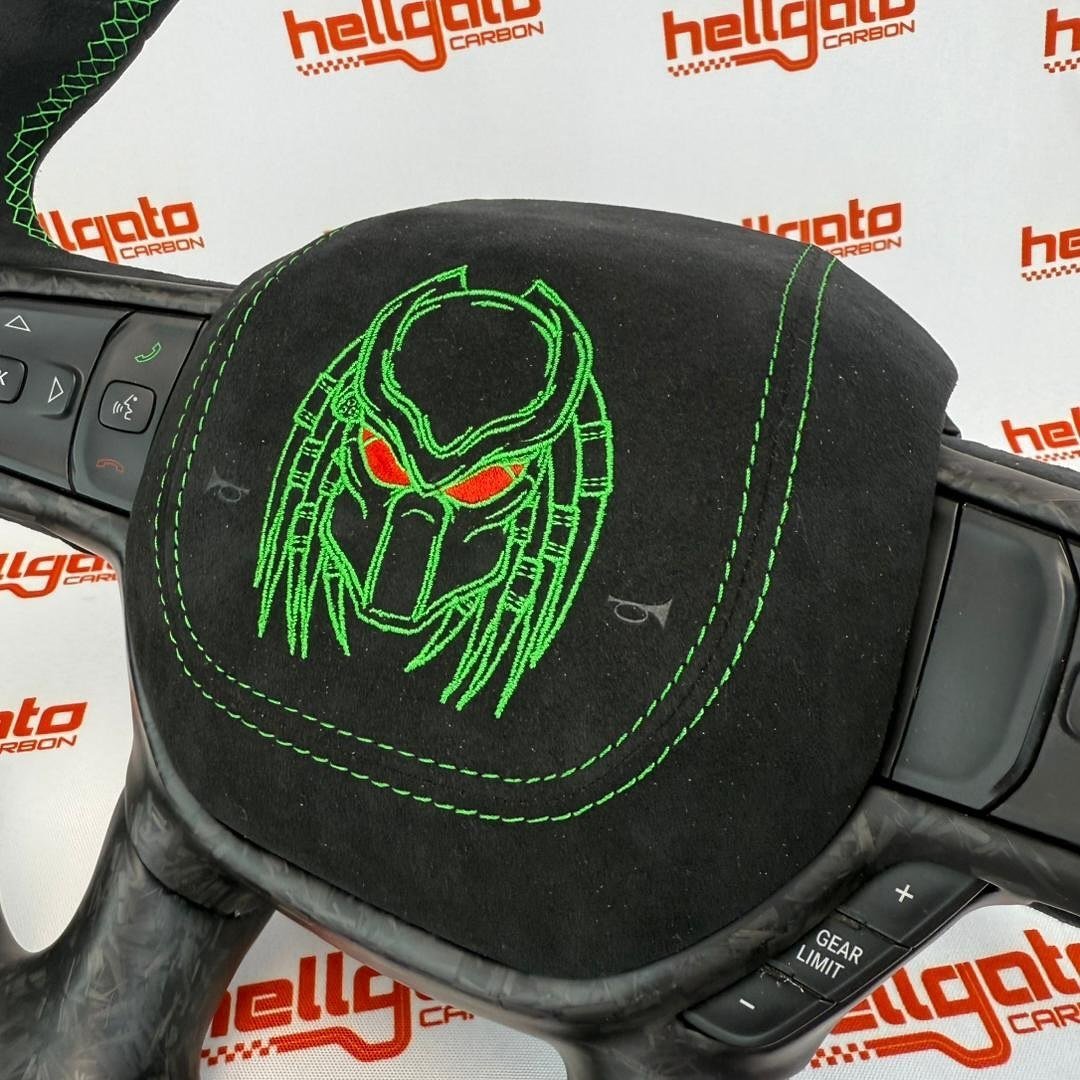 Full Custom 2019+ Ram 1500 OEM Steering Wheel – Predator Edition - Image 10