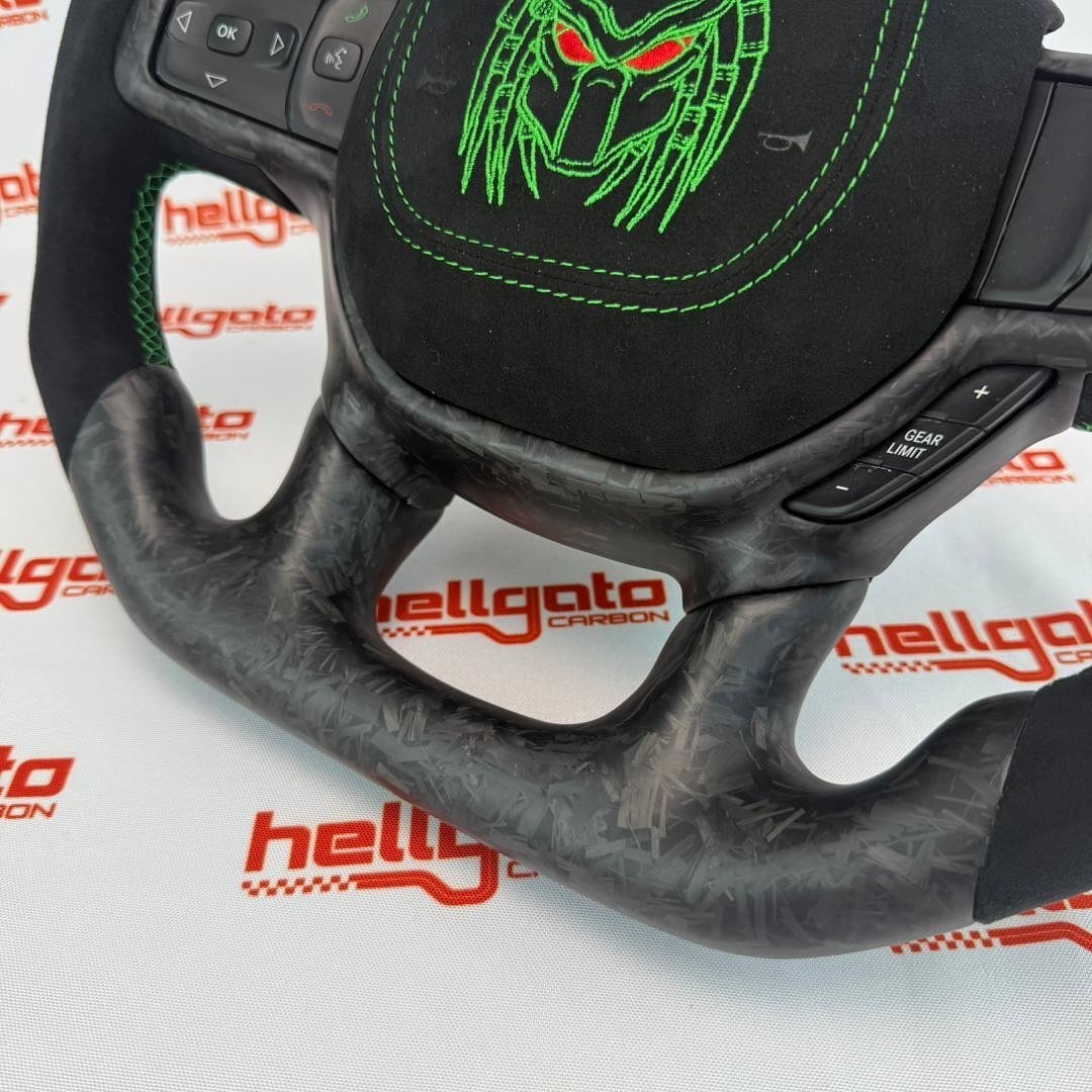 Full Custom 2019+ Ram 1500 OEM Steering Wheel – Predator Edition - Image 8