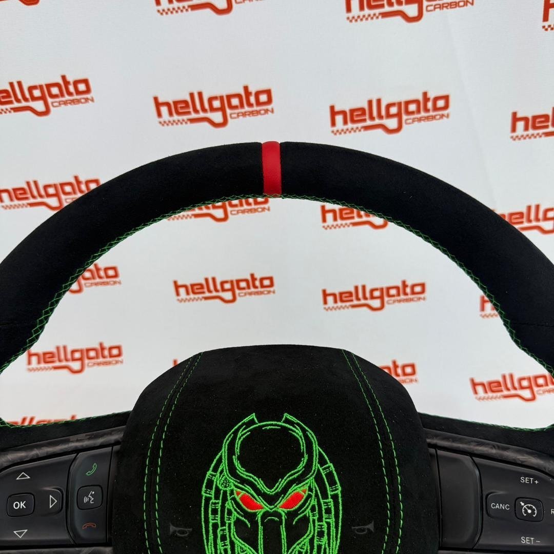 Full Custom 2019+ Ram 1500 OEM Steering Wheel – Predator Edition - Image 6