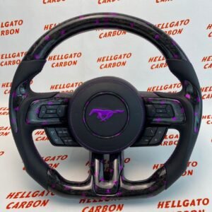 Full Custom 2015–2017 Mustang GT OEM Purple Forged Carbon Steering Wheel