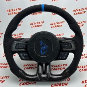 Full Custom 2018–2023 Ford Mustang Genuine OEM Steering Wheel – Blue Edition