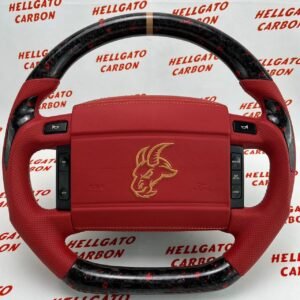 Full Custom 1993 Ford Mustang OEM Red Forged Carbon Steering Wheel