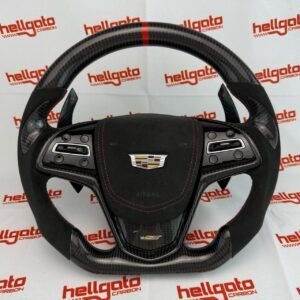 Full Custom 2017 Cadillac CTS-V OEM Steering Wheel – Gloss Black Carbon Edition