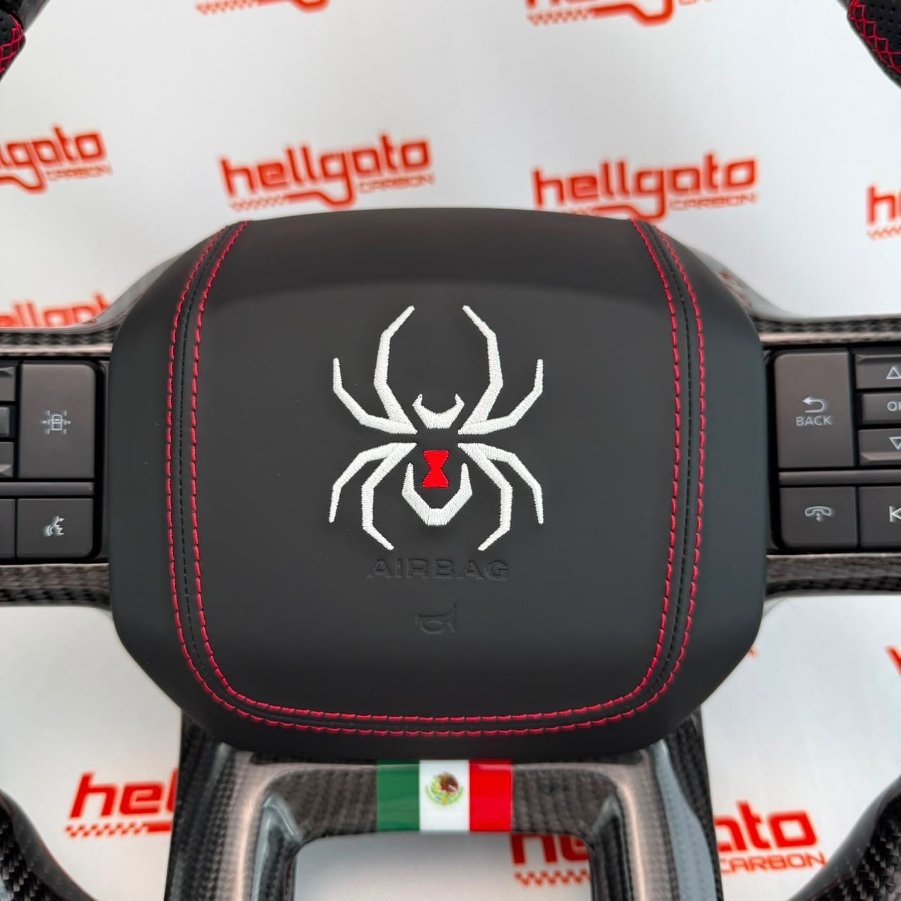 Full Custom 2021–2026 Ford F-150 Black Widow OEM Steering Wheel - Image 3