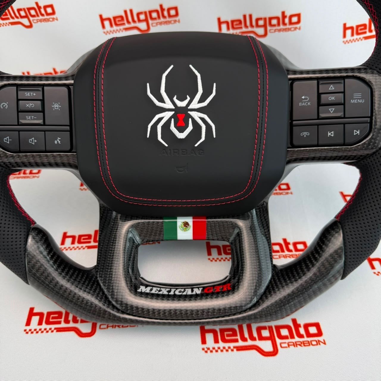Full Custom 2021–2026 Ford F-150 Black Widow OEM Steering Wheel - Image 4