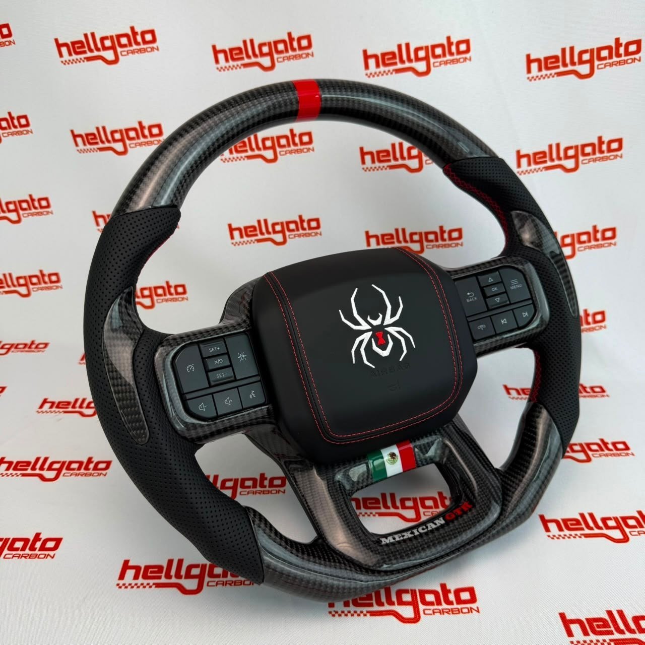 Full Custom 2021–2026 Ford F-150 Black Widow OEM Steering Wheel - Image 6