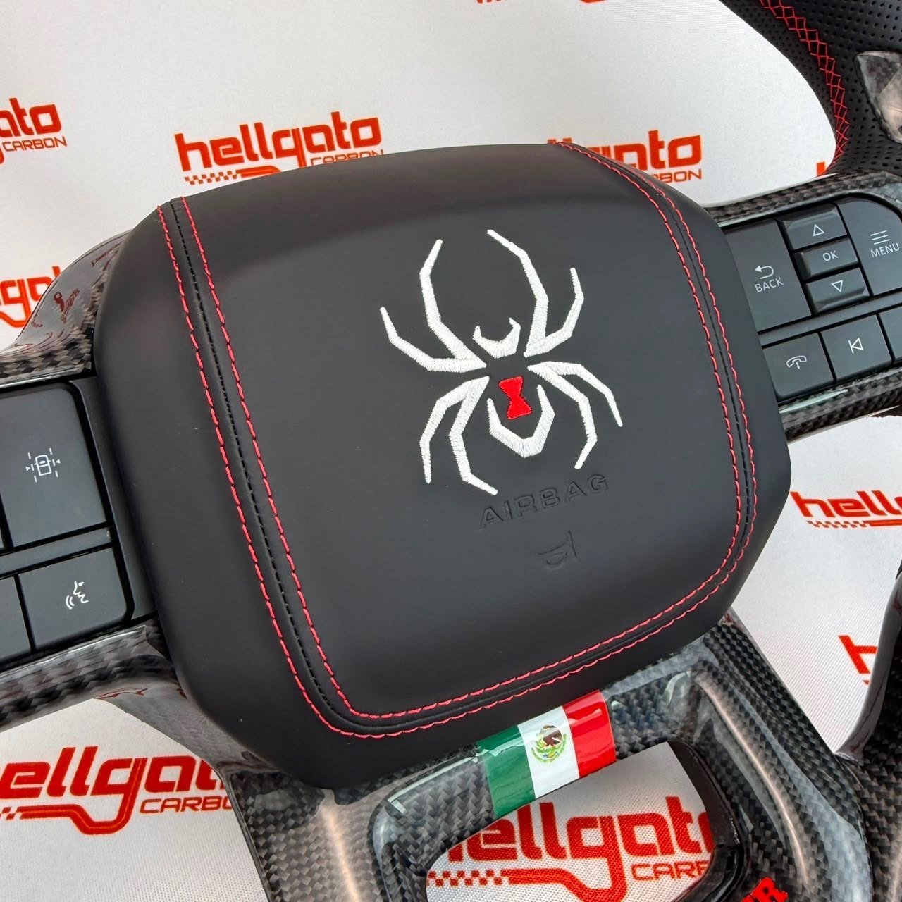 Full Custom 2021–2026 Ford F-150 Black Widow OEM Steering Wheel - Image 8