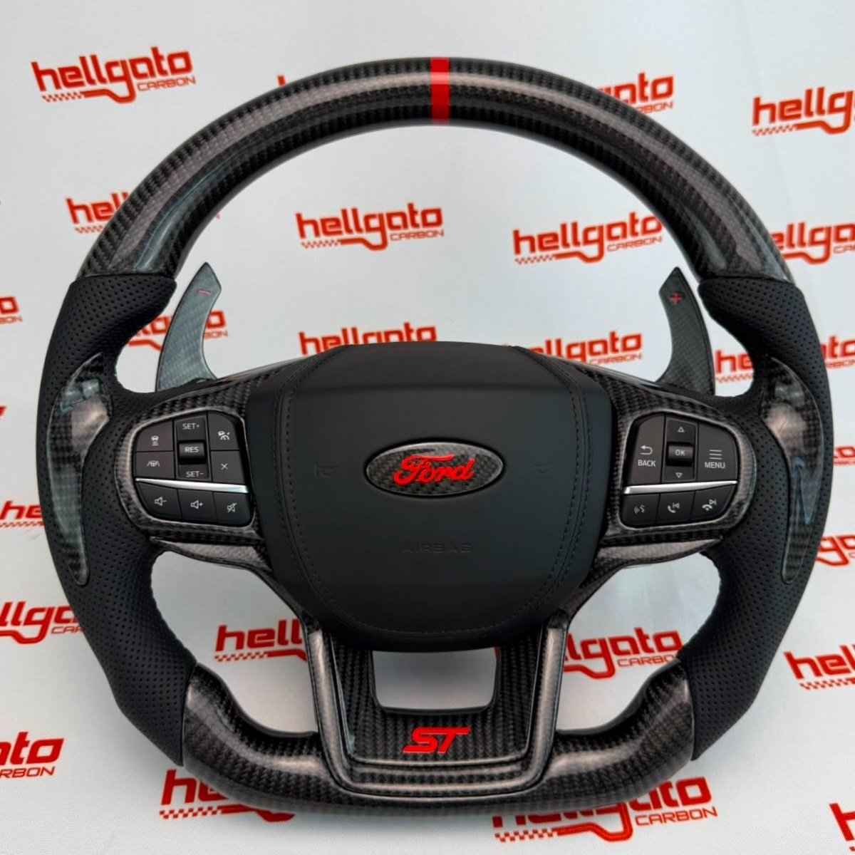 Custom 2025 Ford Explorer OEM Carbon Fiber Steering Wheel