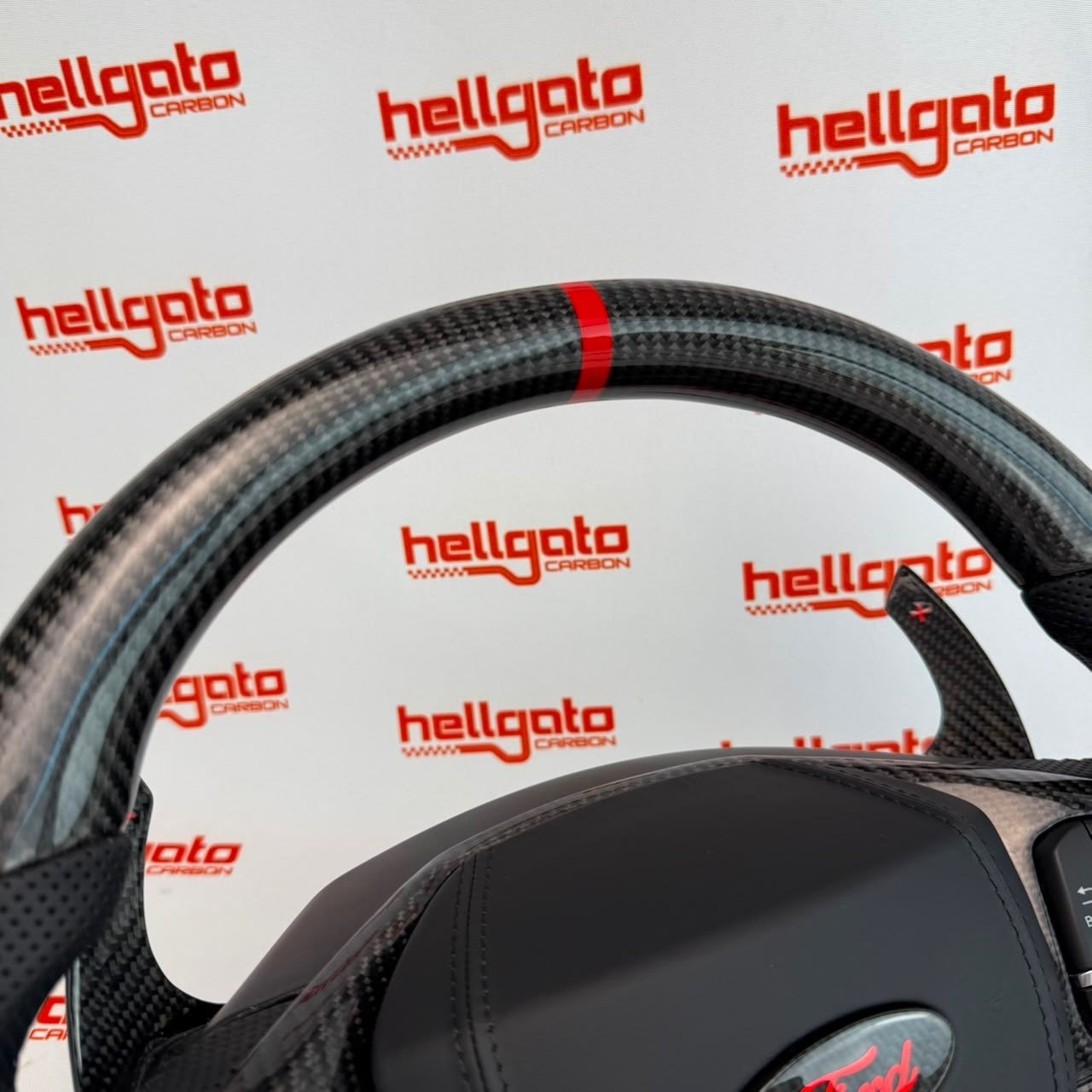 Custom 2025 Ford Explorer OEM Carbon Fiber Steering Wheel - Image 8