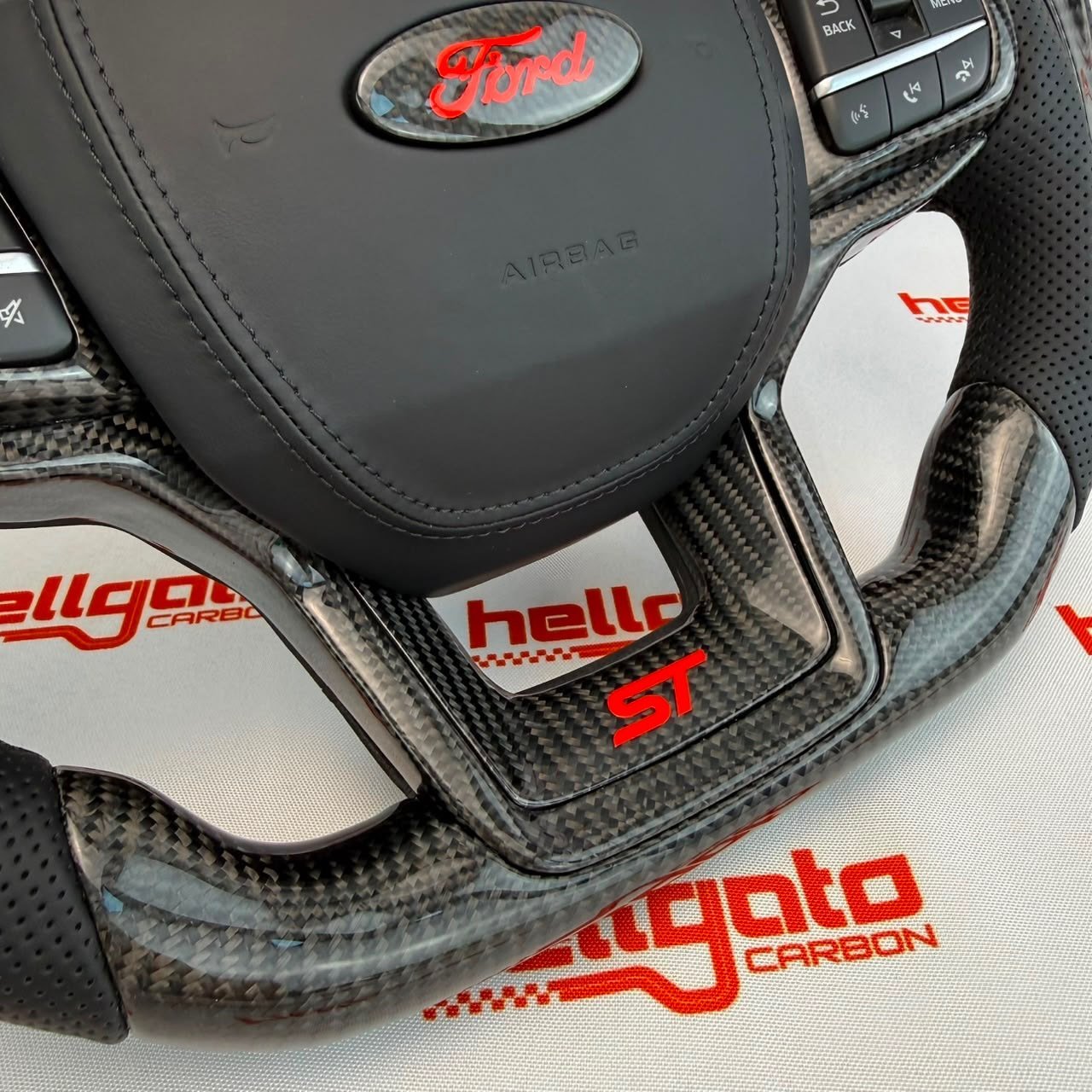 Custom 2025 Ford Explorer OEM Carbon Fiber Steering Wheel - Image 10