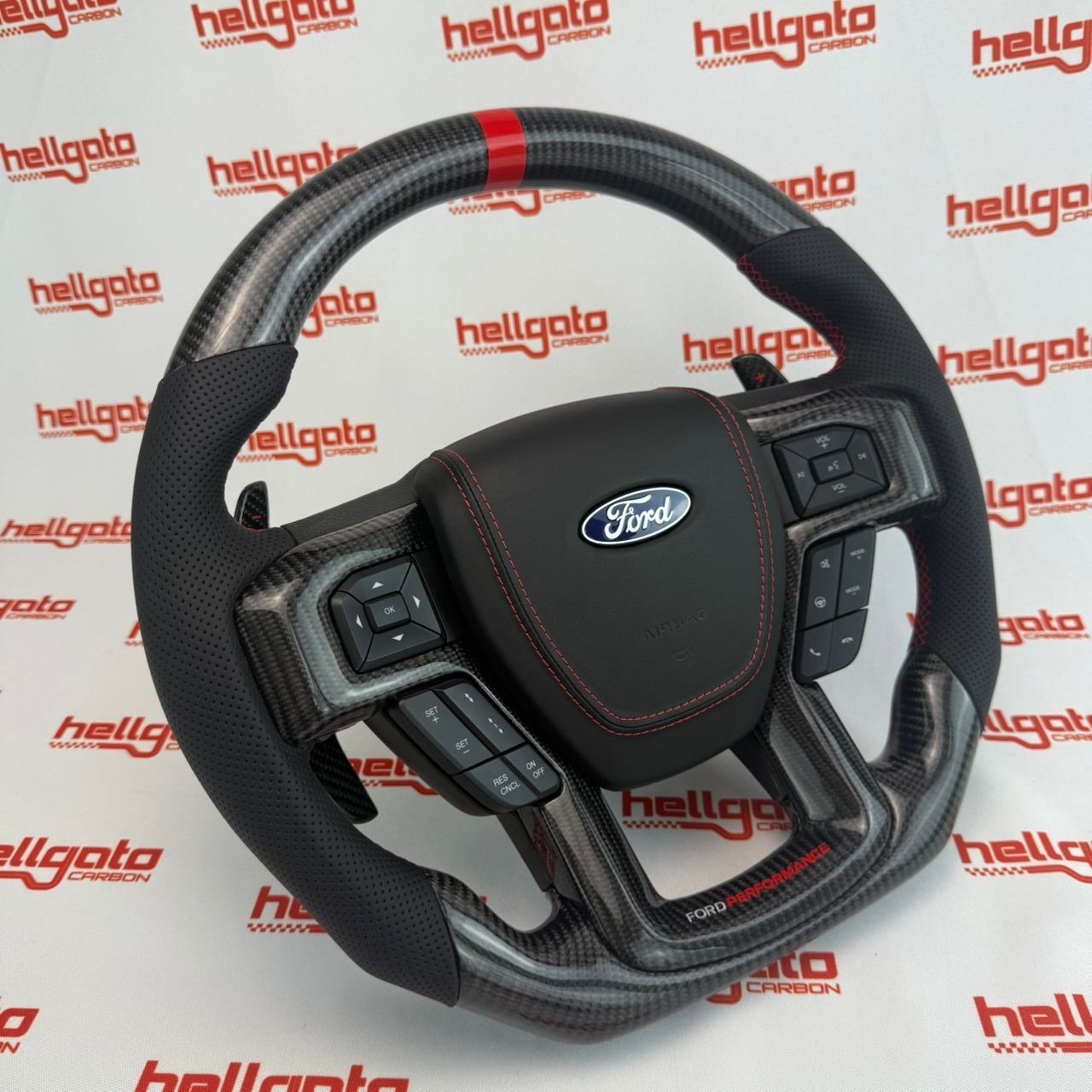 FULL CUSTOM 2015–2020 F-150 RAPTOR OEM STEERING WHEEL - Image 6