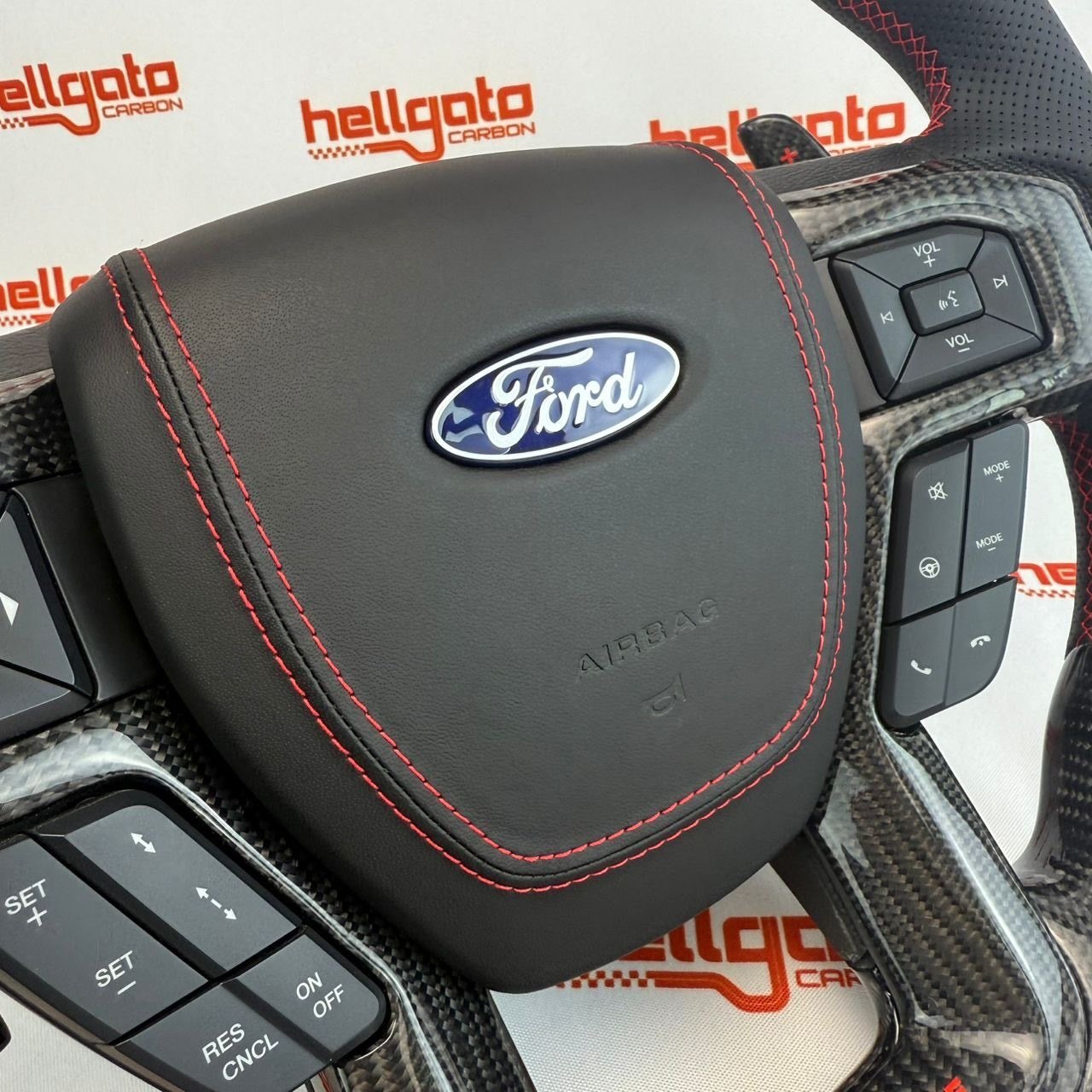 FULL CUSTOM 2015–2020 F-150 RAPTOR OEM STEERING WHEEL - Image 8