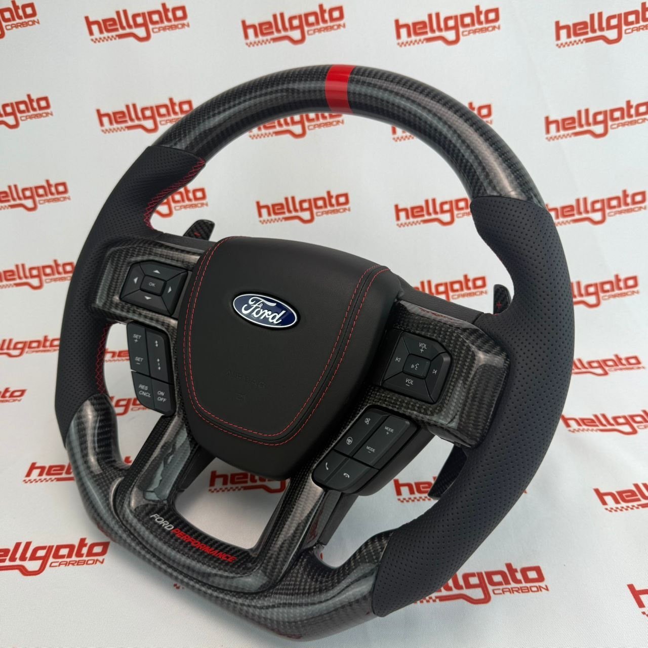 FULL CUSTOM 2015–2020 F-150 RAPTOR OEM STEERING WHEEL - Image 11