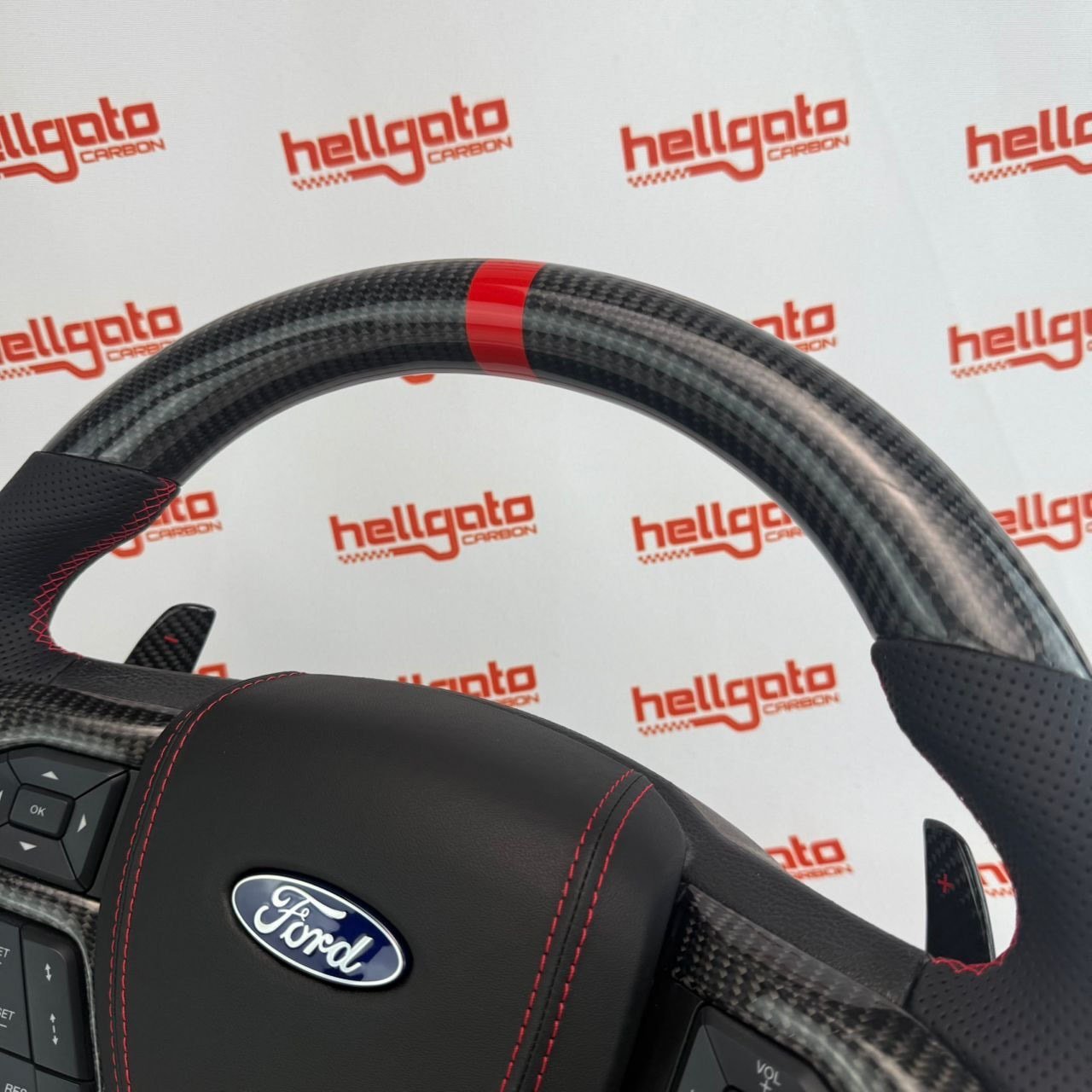 FULL CUSTOM 2015–2020 F-150 RAPTOR OEM STEERING WHEEL - Image 12